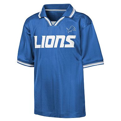 Youth Outerstuff Blue Detroit Lions Stadium Jersey Polo