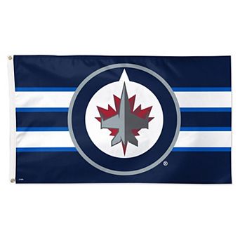 WinCraft Winnipeg Jets 3' x 5' Team Stripe Deluxe Single-Sided Flag
