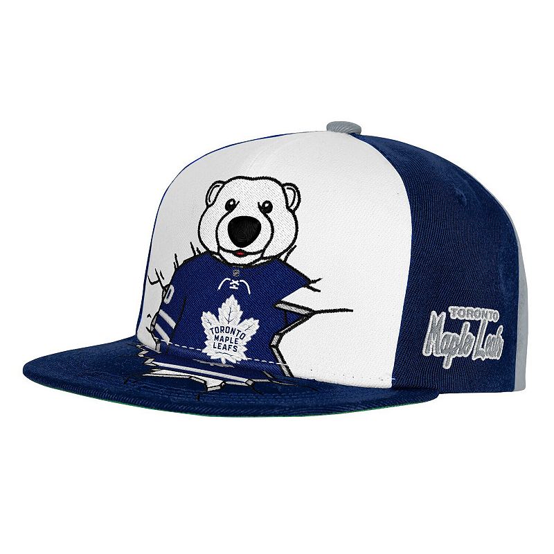 Youth Mitchell & Ness Navy Toronto Maple Leafs Mascot Snapback Hat, Mpl Blue