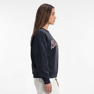 Women's Champion Navy Atlanta Braves All-Star Sweatshirt