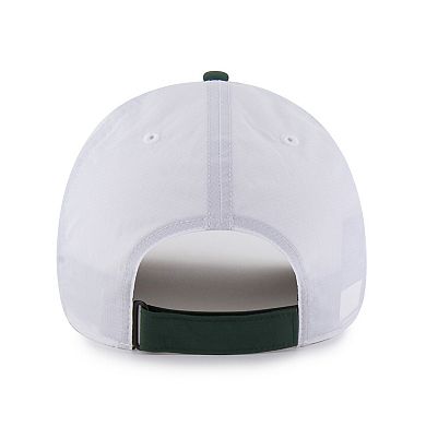 Men's '47 White/Green Athletics Vista Mini Clean Up brrr Adjustable Hat