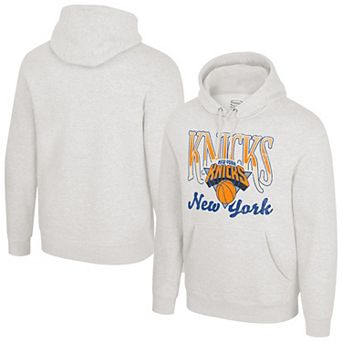 Unisex Stadium Essentials Oatmeal New York Knicks Sky High Hoodie