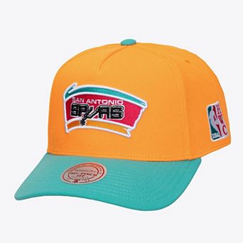 Men's Mitchell & Ness Orange San Antonio Spurs Hardwood Classics Legendary Away Pro-Pinch Adjustable Hat