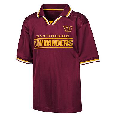 Youth Outerstuff Burgundy Washington Commanders Stadium Jersey Polo
