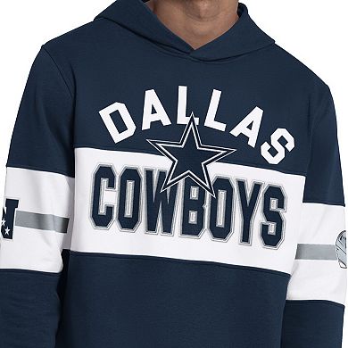 Men's Starter Navy Dallas Cowboys Fullback Jersey Hoodie