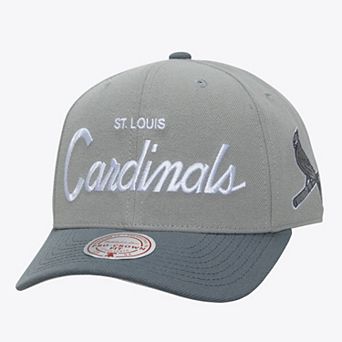 Men's Mitchell & Ness Gray St. Louis Cardinals Thunderstorm Head Coach Pro-Crown Adjustable Hat