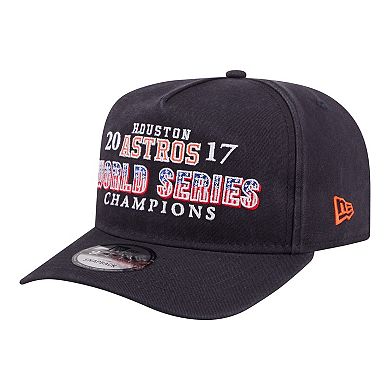 Men's New Era Navy Houston Astros 2017 World Series Champions Historic 9FIFTY A-Frame Snapback Hat