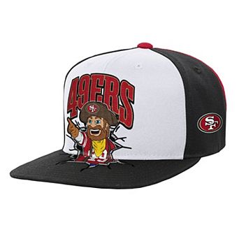 Youth Mitchell & Ness White San Francisco 49ers Team Mascot Snapback Hat