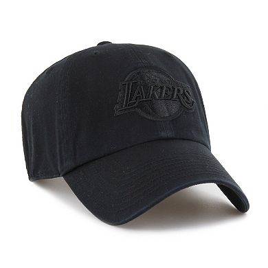 Men's '47 Los Angeles Lakers Black on Black Clean Up Adjustable Hat