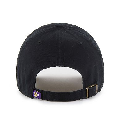 Men's '47 Los Angeles Lakers Black on Black Clean Up Adjustable Hat