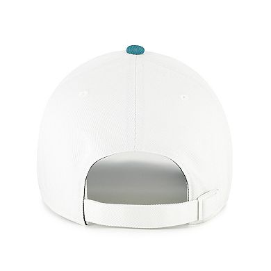 Men's '47 White/Teal Chicago Cubs Contemporary Tonal Clean Up Adjustable Hat