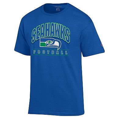 Men's Champion Royal Seattle Seahawks Jersey T-Shirt