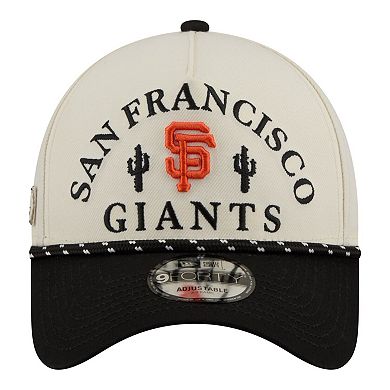 Men's New Era Cream San Francisco Giants 2026 Spring Training Fan Pack Rope A-Frame 9FORTY Adjustable Hat