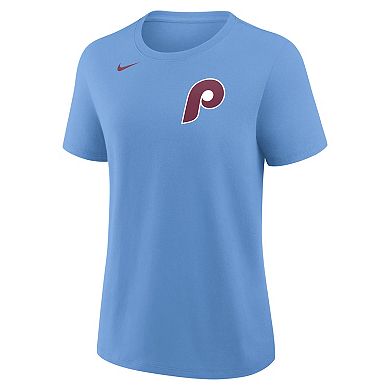 Women's Nike Bryce Harper Light Blue Philadelphia Phillies Name & Number T-Shirt
