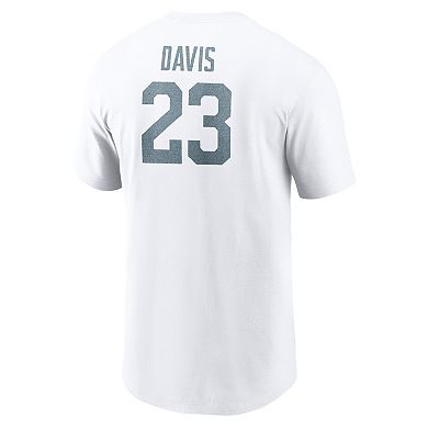 Men's Nike Anthony Davis White Kentucky Wildcats Alternate Denim Name & Number T-Shirt