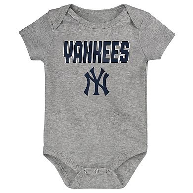Newborn Outerstuff New York Yankees Home Plate 3-Piece Creeper Set