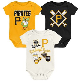 Newborn Outerstuff Pittsburgh Pirates Home Plate 3 pc Creeper Set