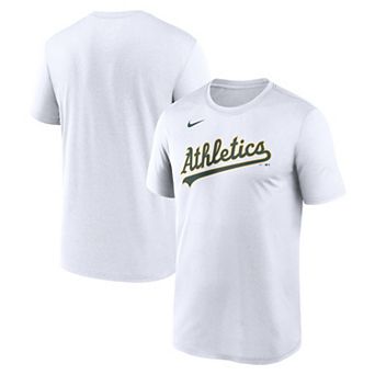 Men's Nike White Athletics New Legend Wordmark Dri-FIT T-Shirt