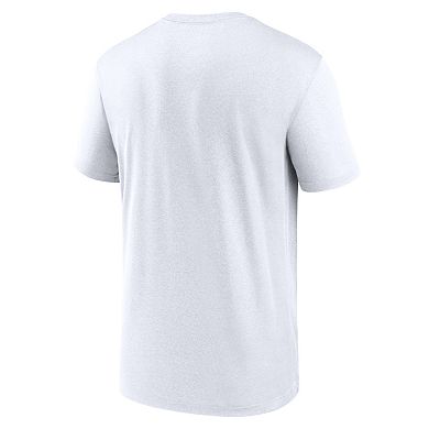 Men's Nike White Athletics New Legend Wordmark Dri-FIT T-Shirt
