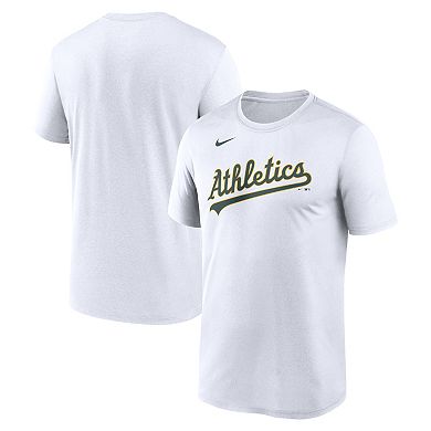 Men's Nike White Athletics New Legend Wordmark Dri-FIT T-Shirt
