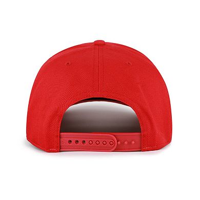 Men's '47 Red/Brown St. Louis Cardinals Cooperstown Break Wood Suede Hitch Adjustable Hat