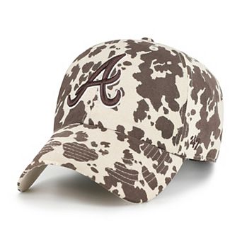 Women's '47 Natural Atlanta Braves Bessie Clean Up Adjustable Hat