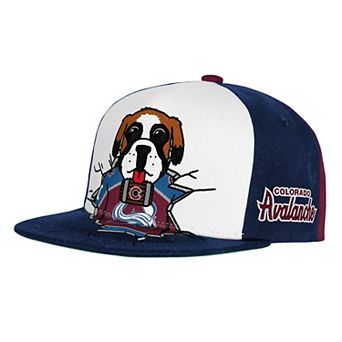 Youth Mitchell & Ness Maroon Colorado Avalanche Mascot Snapback Hat