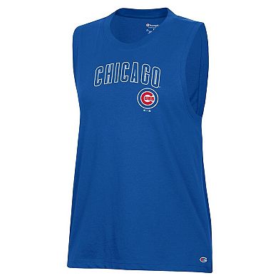 Women's Champion Royal Chicago Cubs Muscle Tank Top