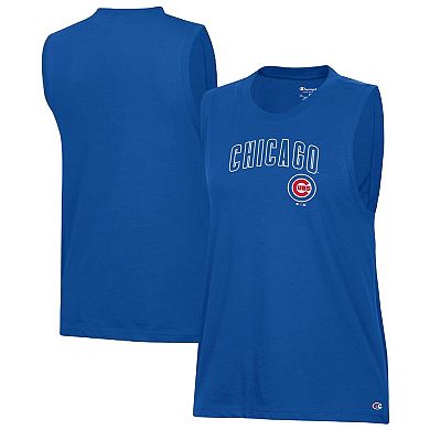 Women's Champion Royal Chicago Cubs Muscle Tank Top