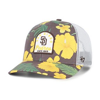 Men's '47 Brown San Diego Padres Tei Beachside Adjustable Trucker Hat