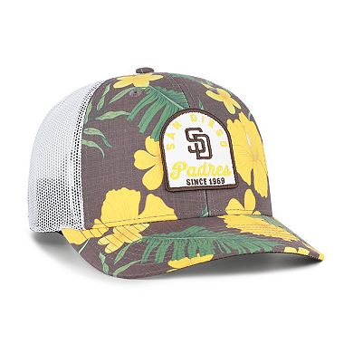 Men's '47 Brown San Diego Padres Tei Beachside Adjustable Trucker Hat