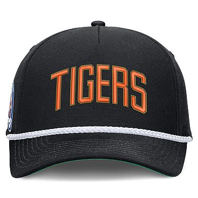 Men's Nike Black Detroit Tigers Cooperstown Collection Rise Adjustable Hat