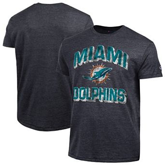 Men's Champion Black Miami Dolphins Ultimate Tri-Blend T-Shirt