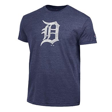 Men's Champion Navy Detroit Tigers Tri-Blend T-Shirt