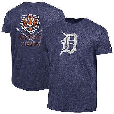 Men's Champion Navy Detroit Tigers Tri-Blend T-Shirt