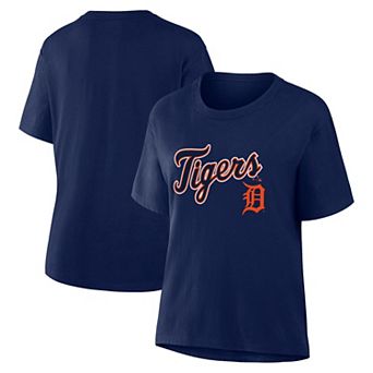 Women's Fanatics Navy Detroit Tigers Lockup Legacy T-Shirt