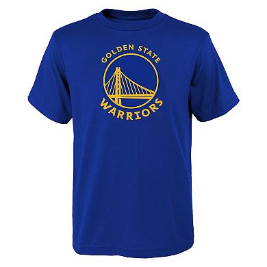 Youth Outerstuff Royal Golden State Warriors Primary Logo T-Shirt