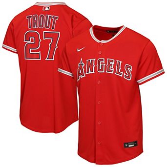 Youth Nike Mike Trout Red Los Angeles Angels Alternate Replica Jersey
