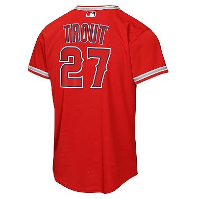 Youth Nike Mike Trout Red Los Angeles Angels Alternate Replica Jersey