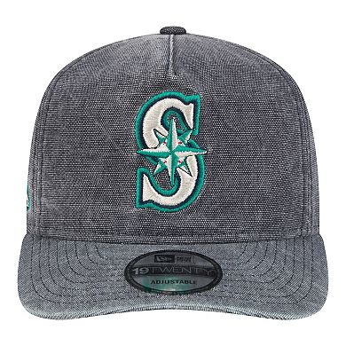 Men's New Era Navy Heather Seattle Mariners Denim Classic 19TWENTY Adjustable Hat