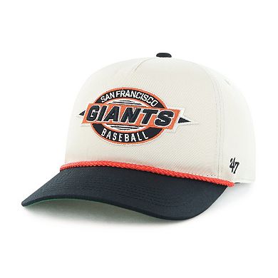 Youth '47 Natural/Black San Francisco Giants Frame Out Hitch Adjustable Hat