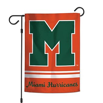 WinCraft Miami Hurricanes 12'' x 18'' Double-Sided College Vault Garden Flag