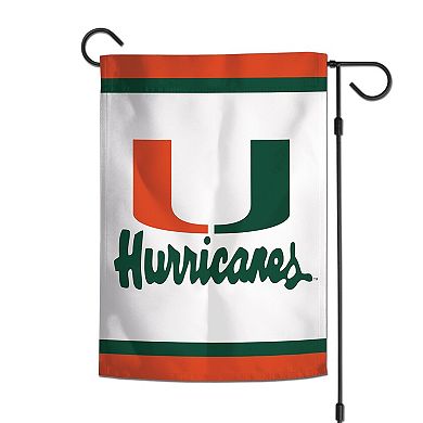 WinCraft Miami Hurricanes 12'' x 18'' Double-Sided College Vault Garden Flag