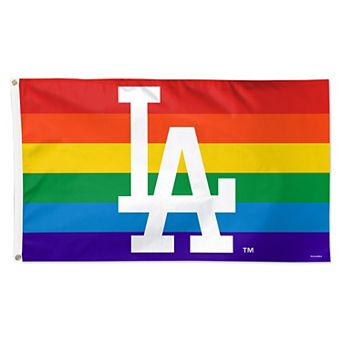 WinCraft Los Angeles Dodgers 3' x 5' Single-Sided Deluxe Team Pride Flag