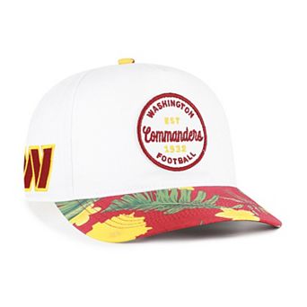 Men's '47 White/Burgundy Washington Commanders Beach Side Hitch Adjustable Hat