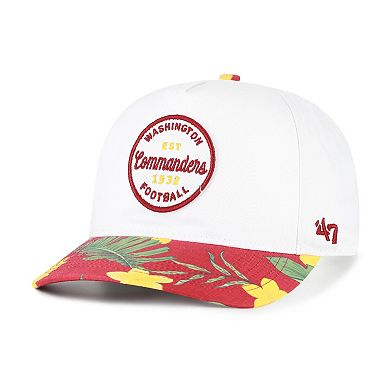 Men's '47 White/Burgundy Washington Commanders Beach Side Hitch Adjustable Hat