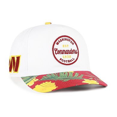 Men's '47 White/Burgundy Washington Commanders Beach Side Hitch Adjustable Hat