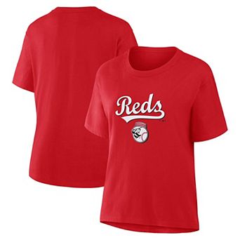 Women's Fanatics Red Cincinnati Reds Lockup Legacy T-Shirt