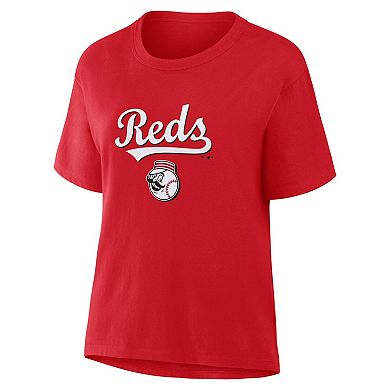 Women's Fanatics Red Cincinnati Reds Lockup Legacy T-Shirt