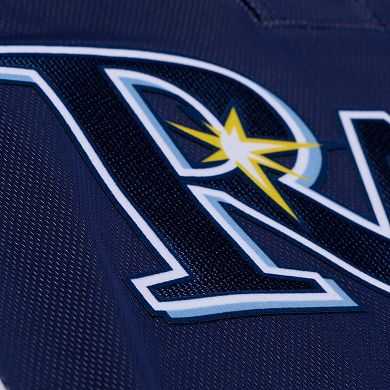 Men's Mitchell & Ness Evan Longoria Navy Tampa Bay Rays Authentic Batting Practice Jersey